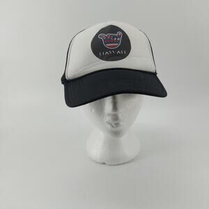 Otto Hawaii Black White Trucker Hat Snapback Baseball Cap OS